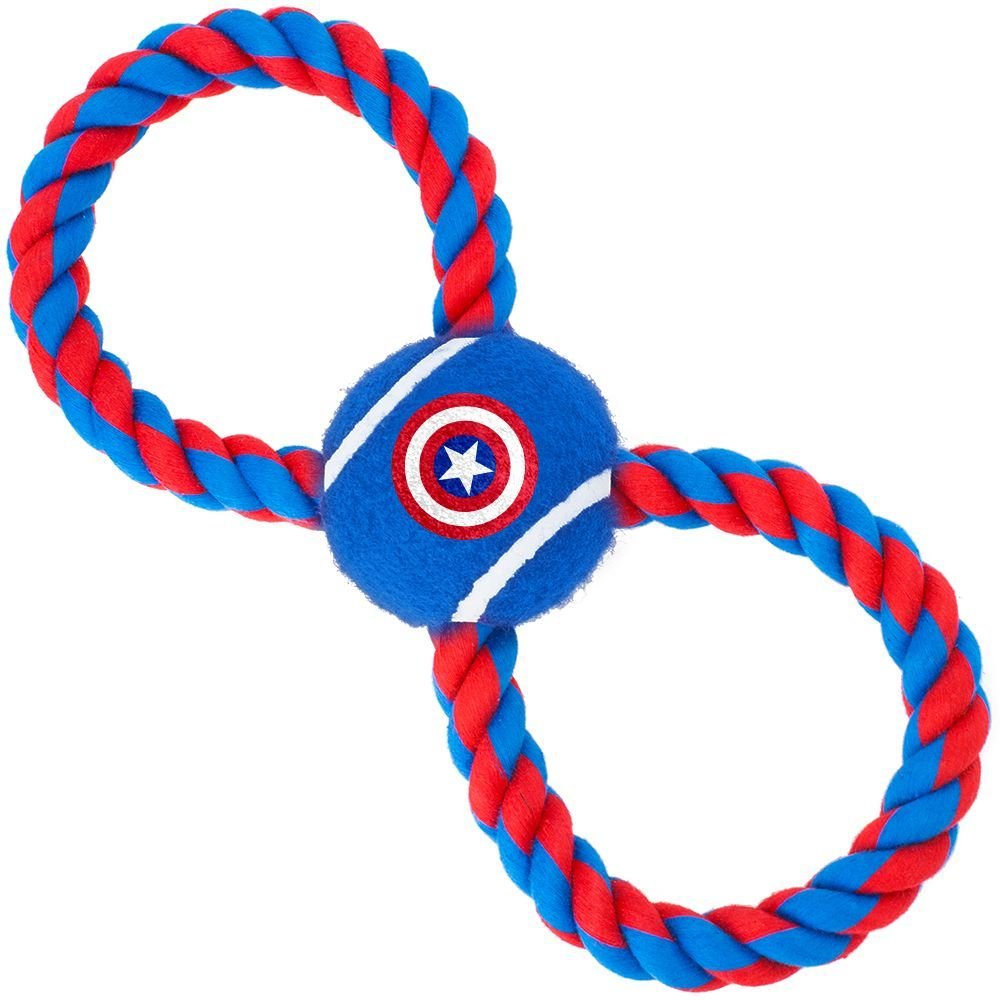 Мячик на верёвке Captain America / Капитан Америка Синий от 1С Интерес