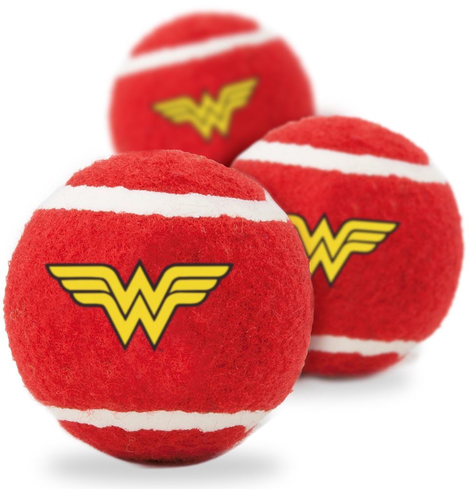 

Мячик теннисный для животных Wonder Woman / Чудо-женщина Мультицвет (3 шт.)