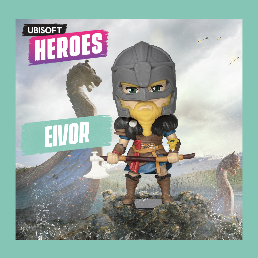 Фигурка Ubisoft Heroes Assassins Creed: Вальгалла – Eivor Male Ubisoft Heroes (10 см)