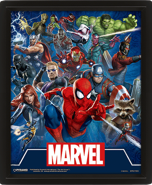 

3D Постер Marvel: Cinematic Icons