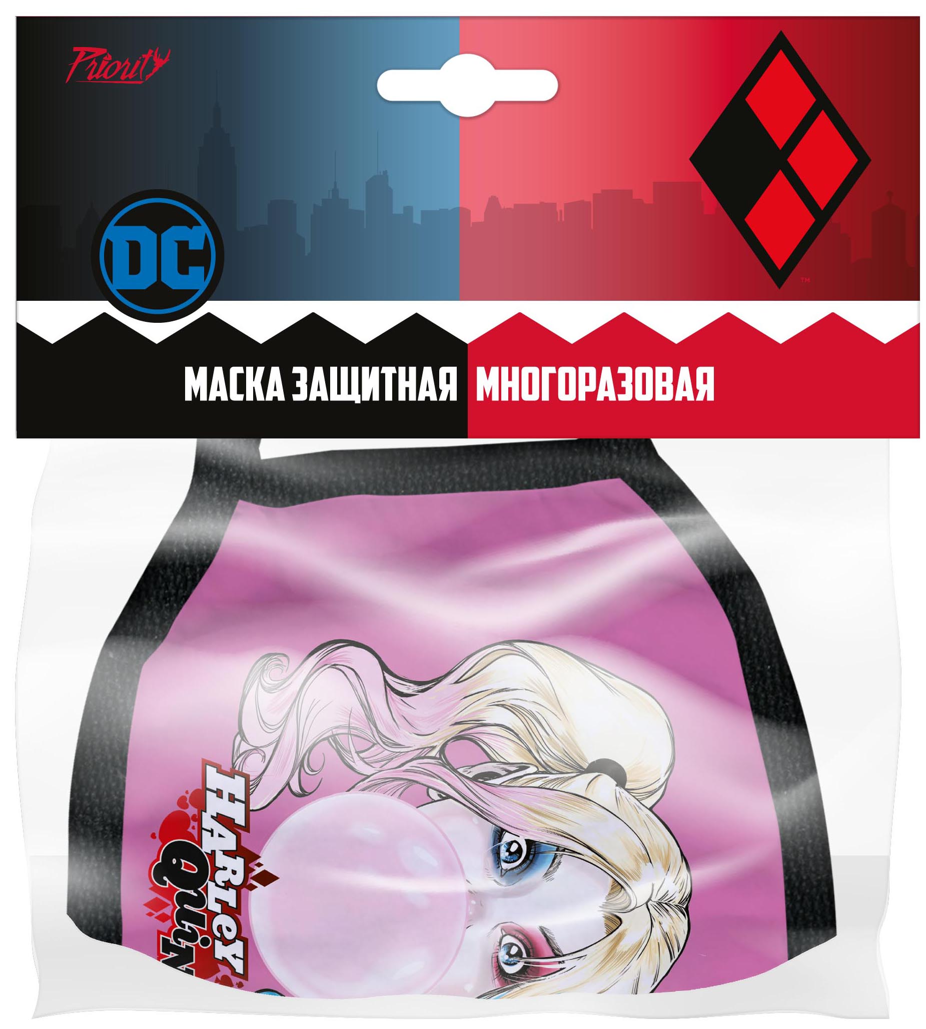 

Маска защитная DC: Harley Quinn 4