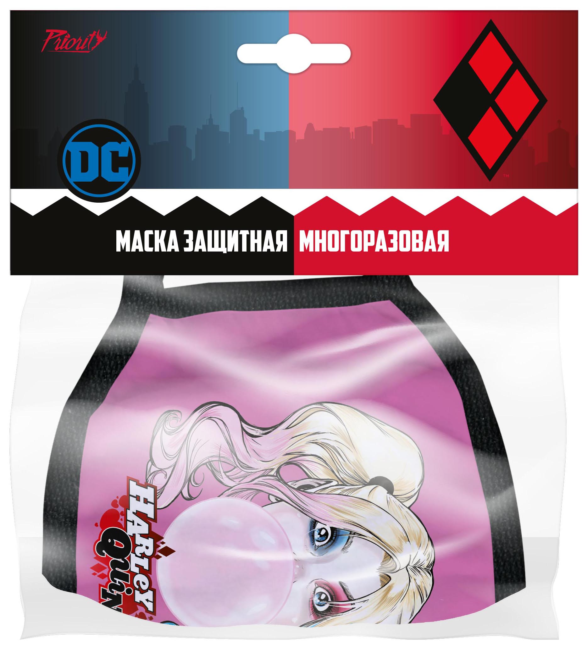 Маска защитная DC: Harley Quinn 4