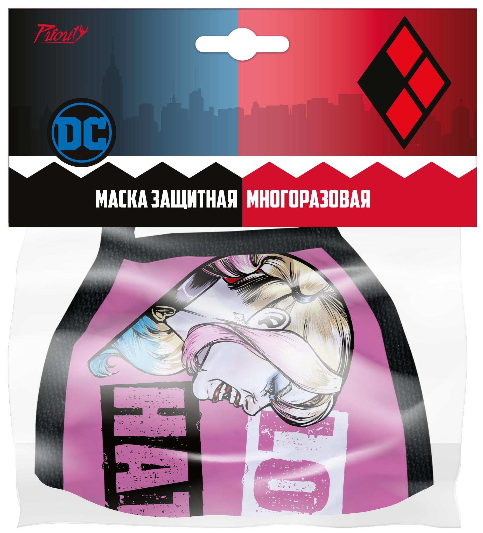 

Маска защитная DC: Harley Quinn 5