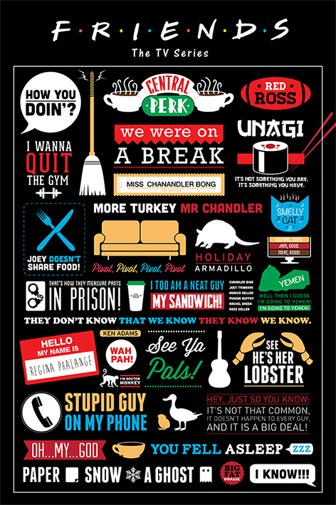 

Постер Friends: Infographic