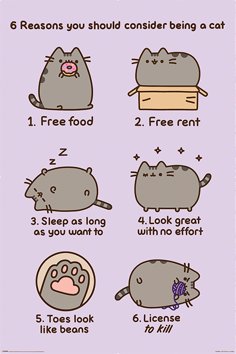 

Постер Pusheen The Cat: Reasons To Be A Cat