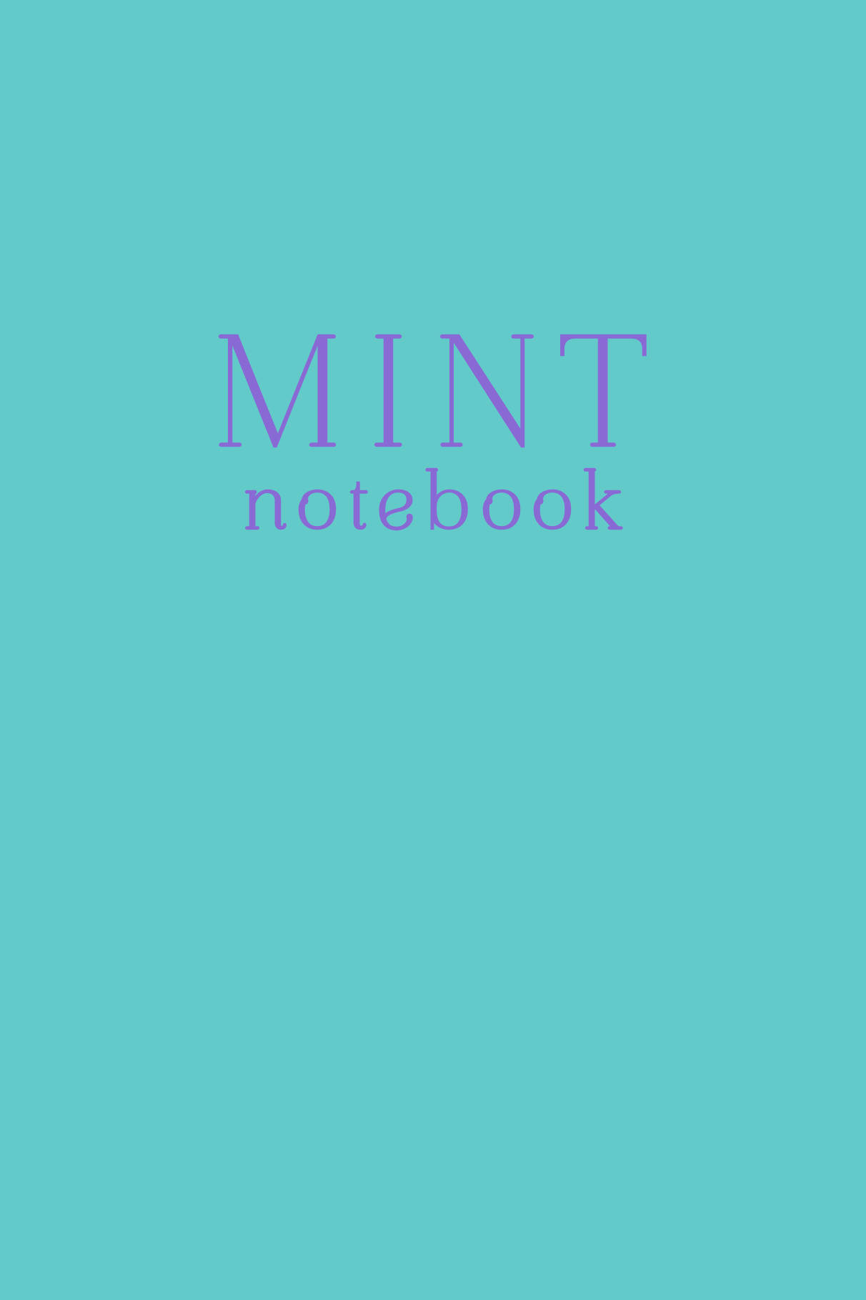 цена Блокнот Mint Notebook A5