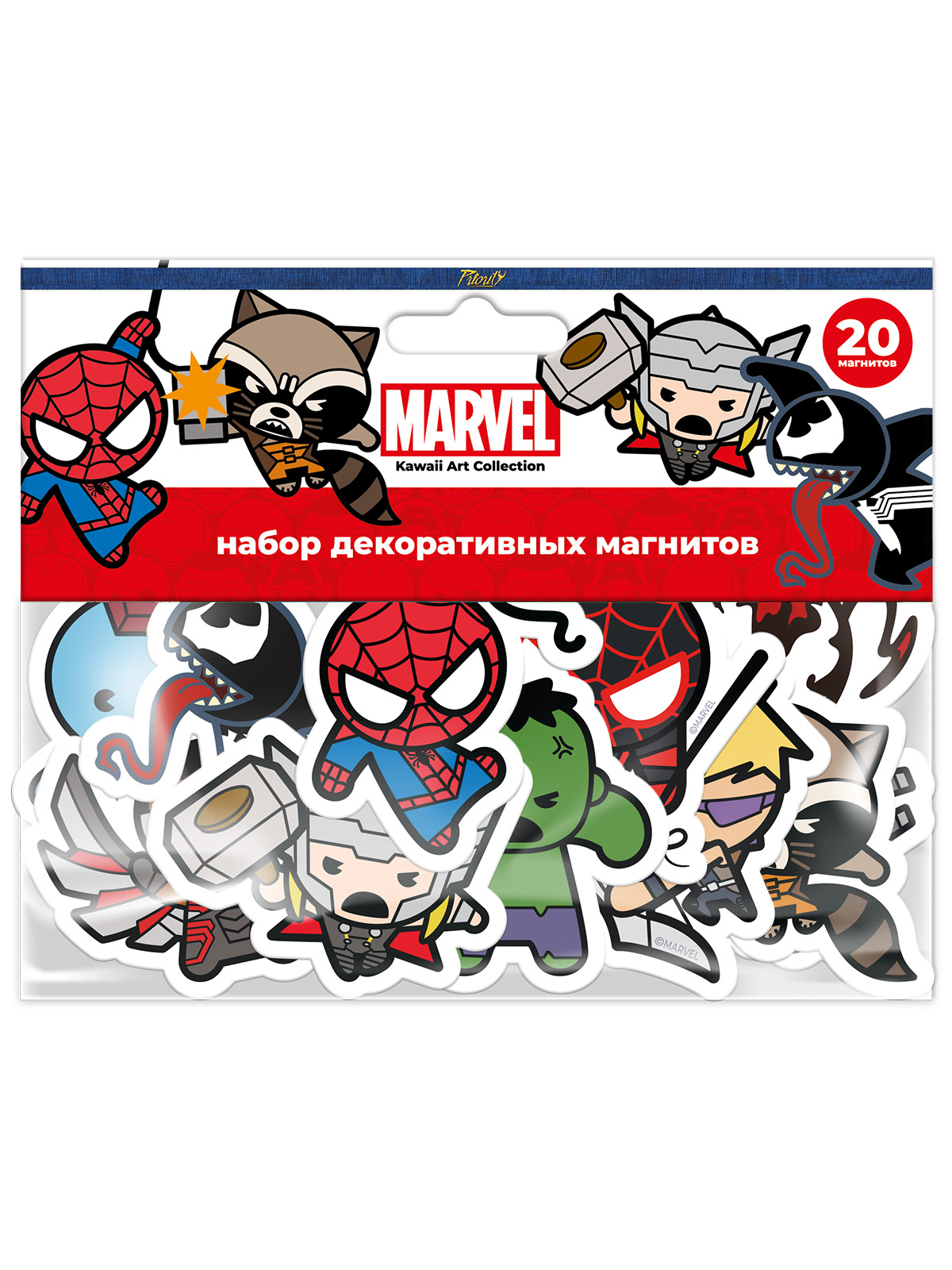 

Набор магнитов Марвел Каваи 1 / Marvel Kawaii 1 20-Pack (20 шт.)