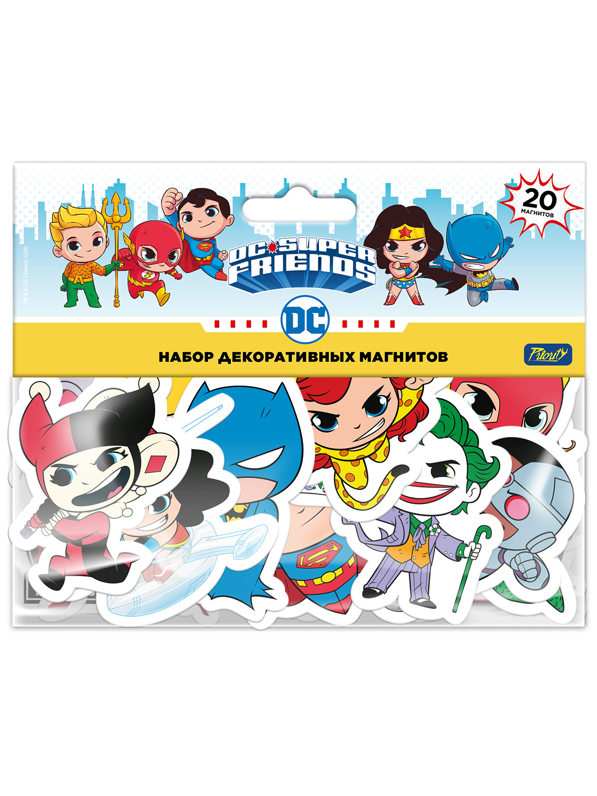 Набор магнитов Супердрузья 1 / DC Super Friends 1 20-Pack (20 шт.)