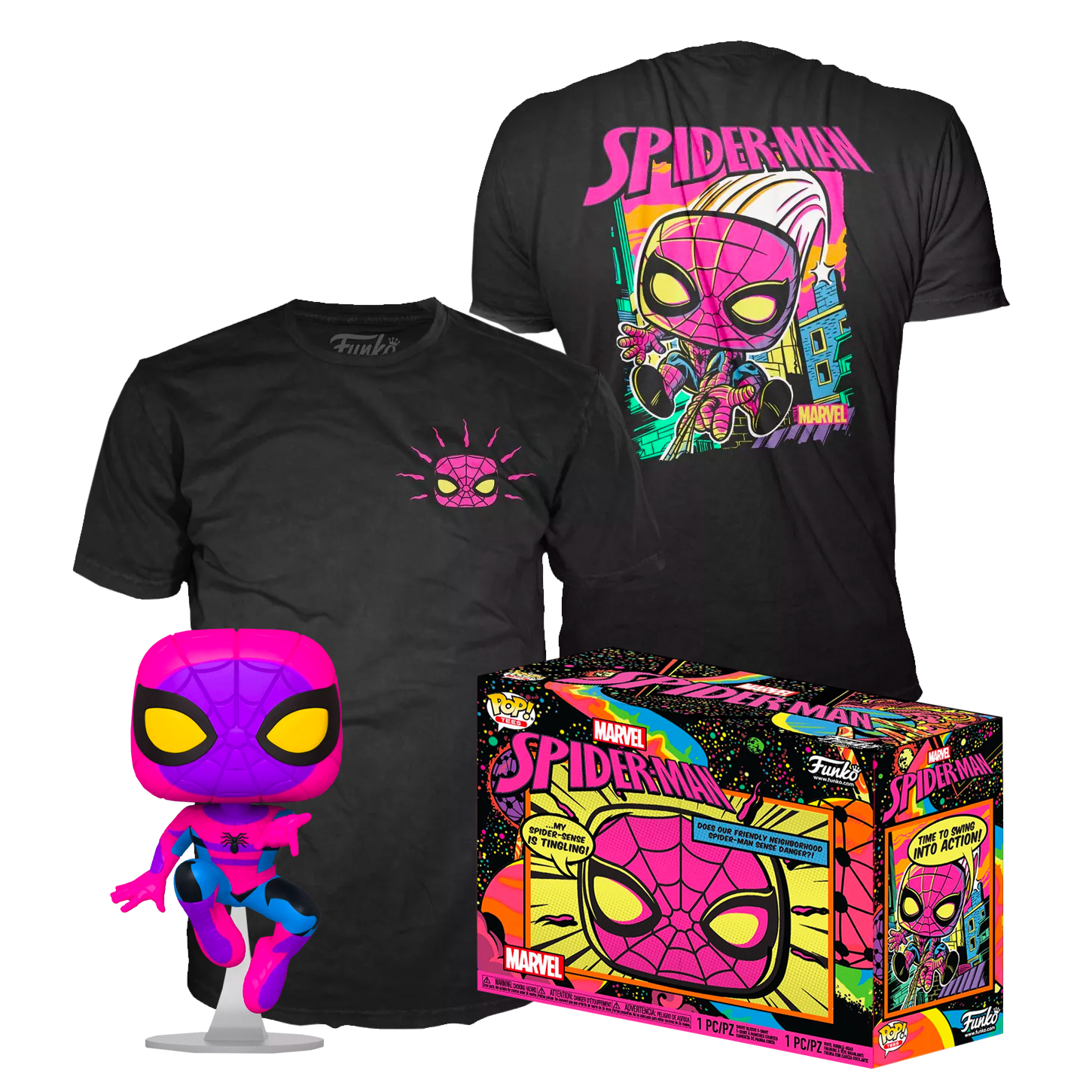 

Набор Футболка + Фигурка Funko Pop Tees: Marvel – Spider-Man