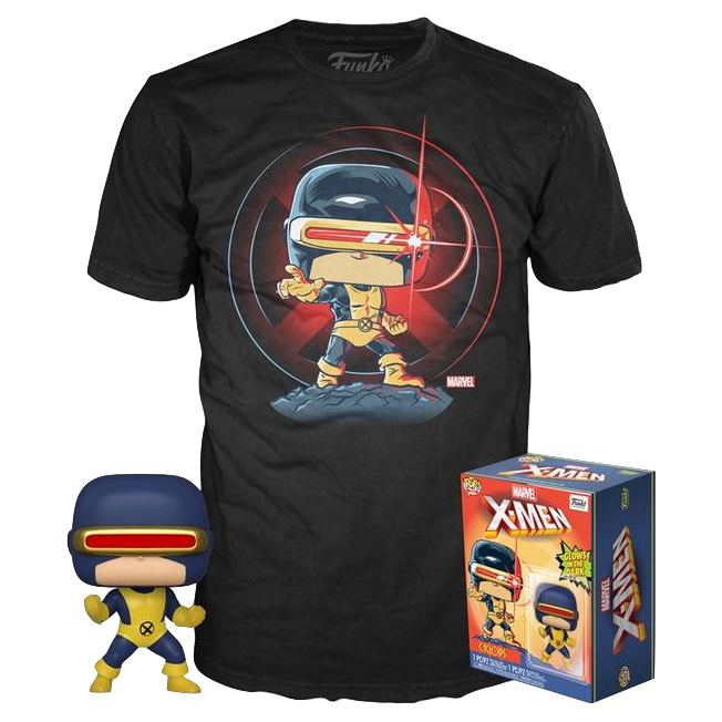 Набор Футболка + Фигурка Funko Pop Tees: Marvel 80 Years – Cyclops First Appearance