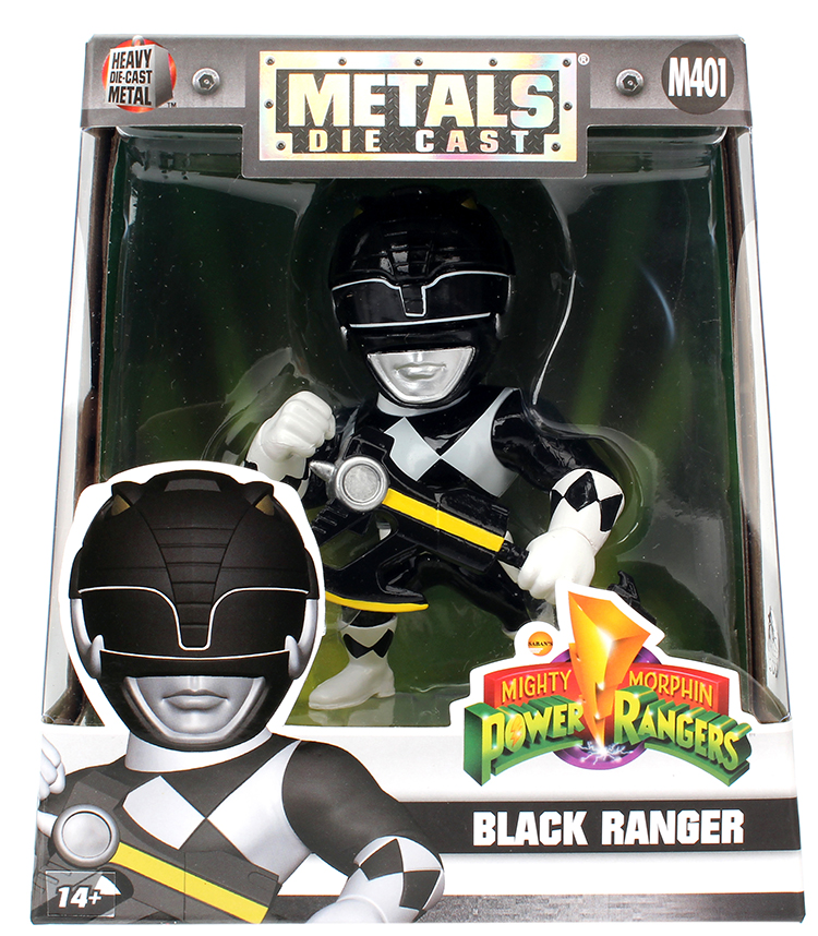 Фигурка металлическая Power Rangers: Black Ranger (10 см)