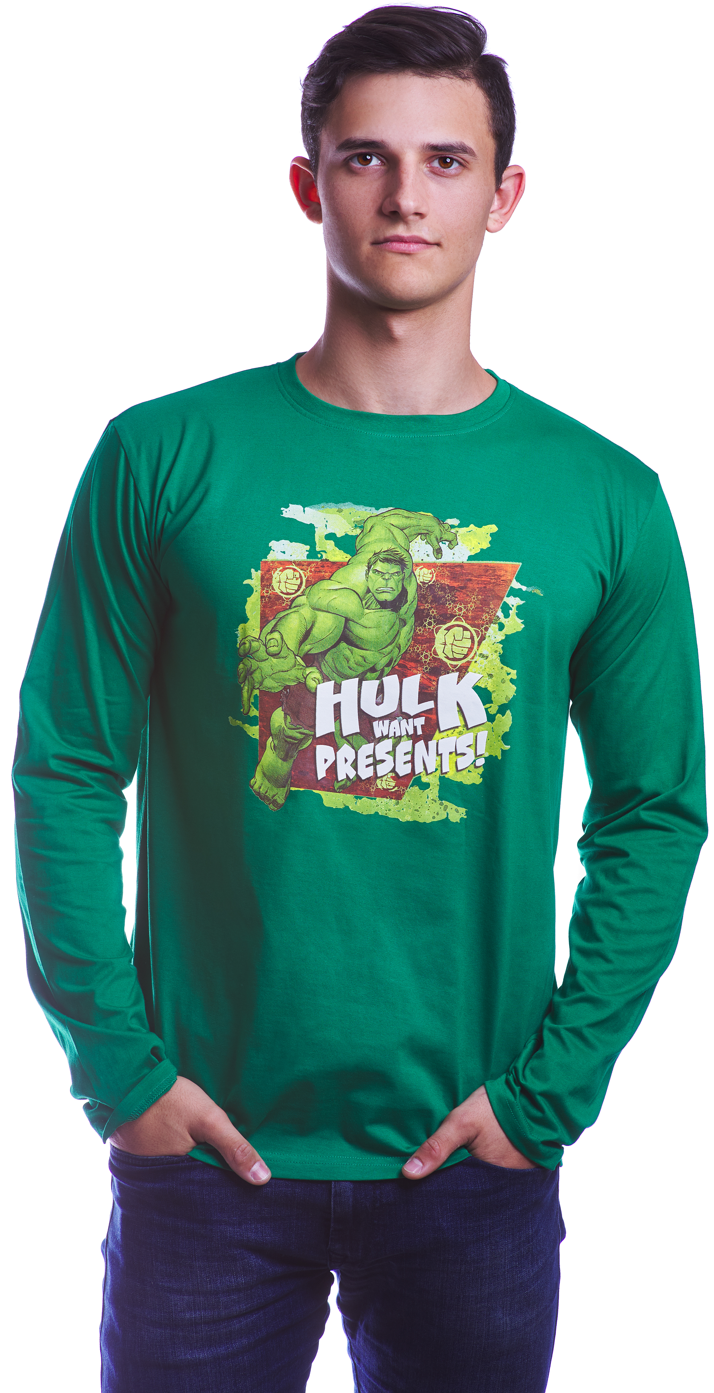 Футболка Marvel X-Mas: Hulk (лонгслив)