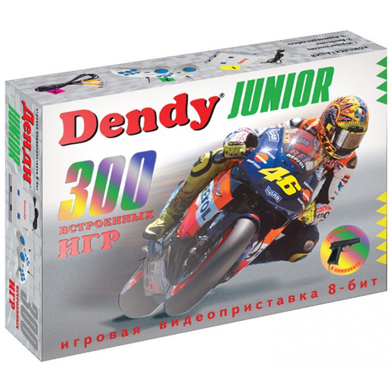 Dendy Junior (300 игр) + световой пистолет (DJ-G-300) от 1С Интерес