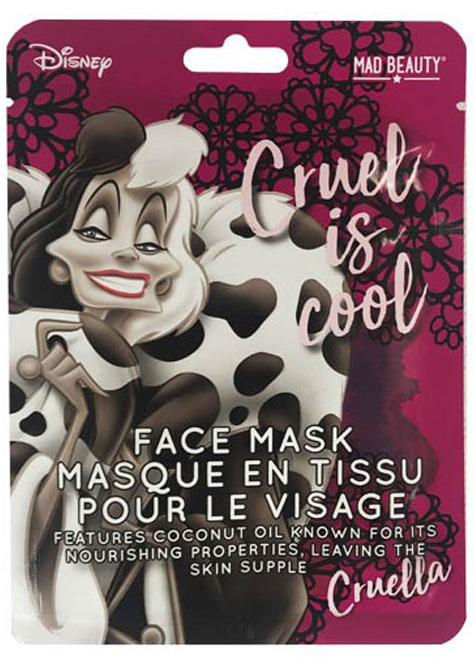 

Маска для лица Disney: Villains Cruella – Увлажняющая c кокосовым маслом