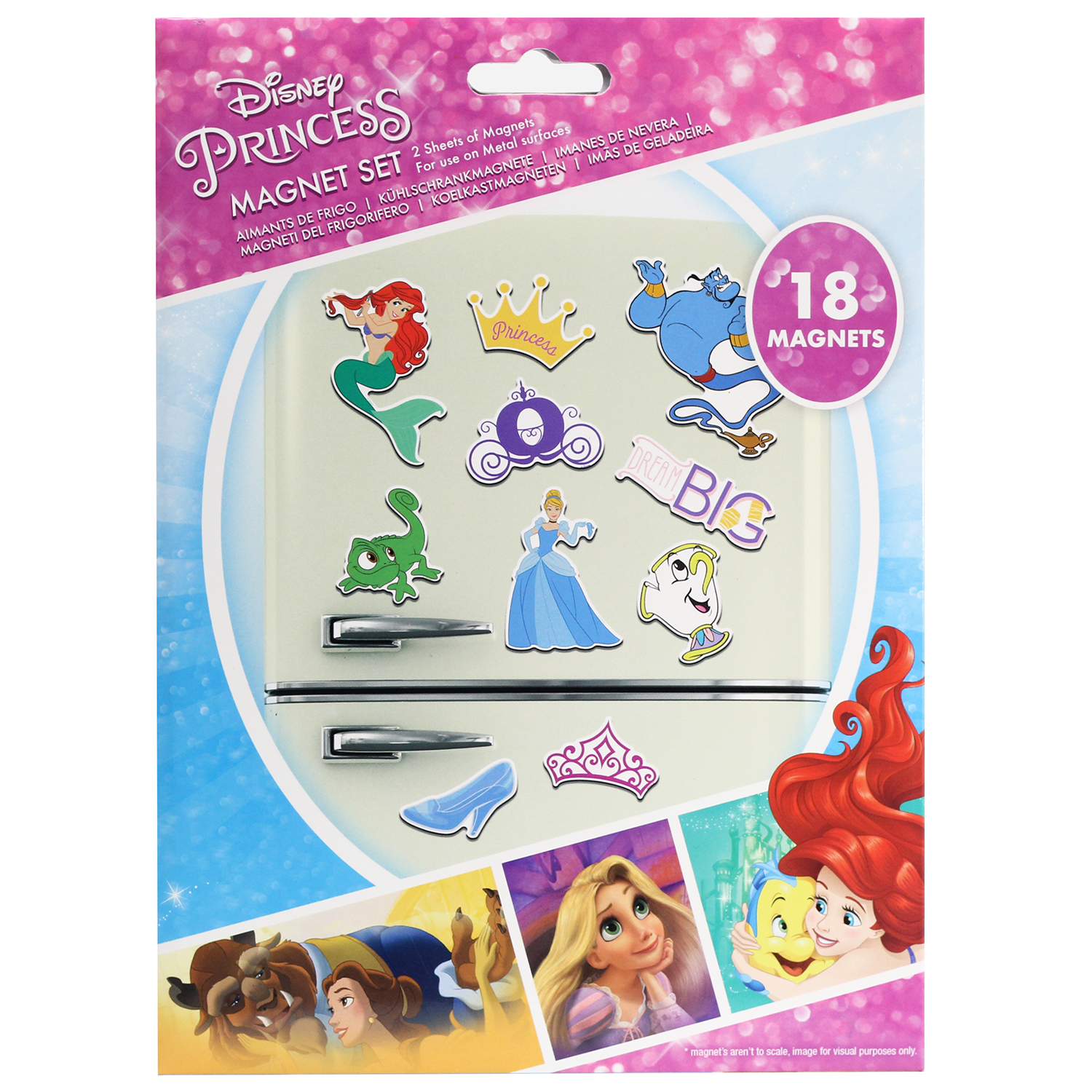 Набор магнитов Disney Princess Dream Big 18-Pack