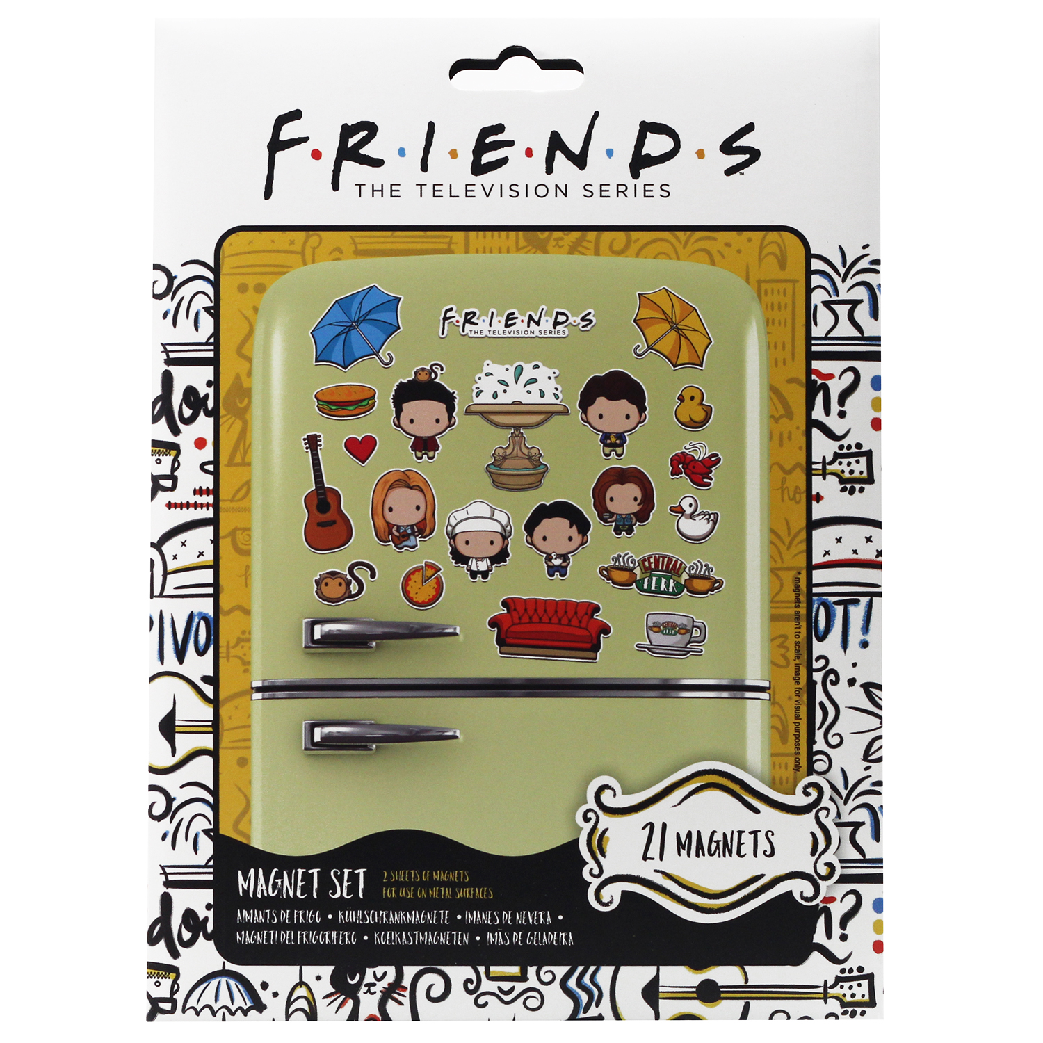 

Набор магнитов Friends Chibi 21-Pack