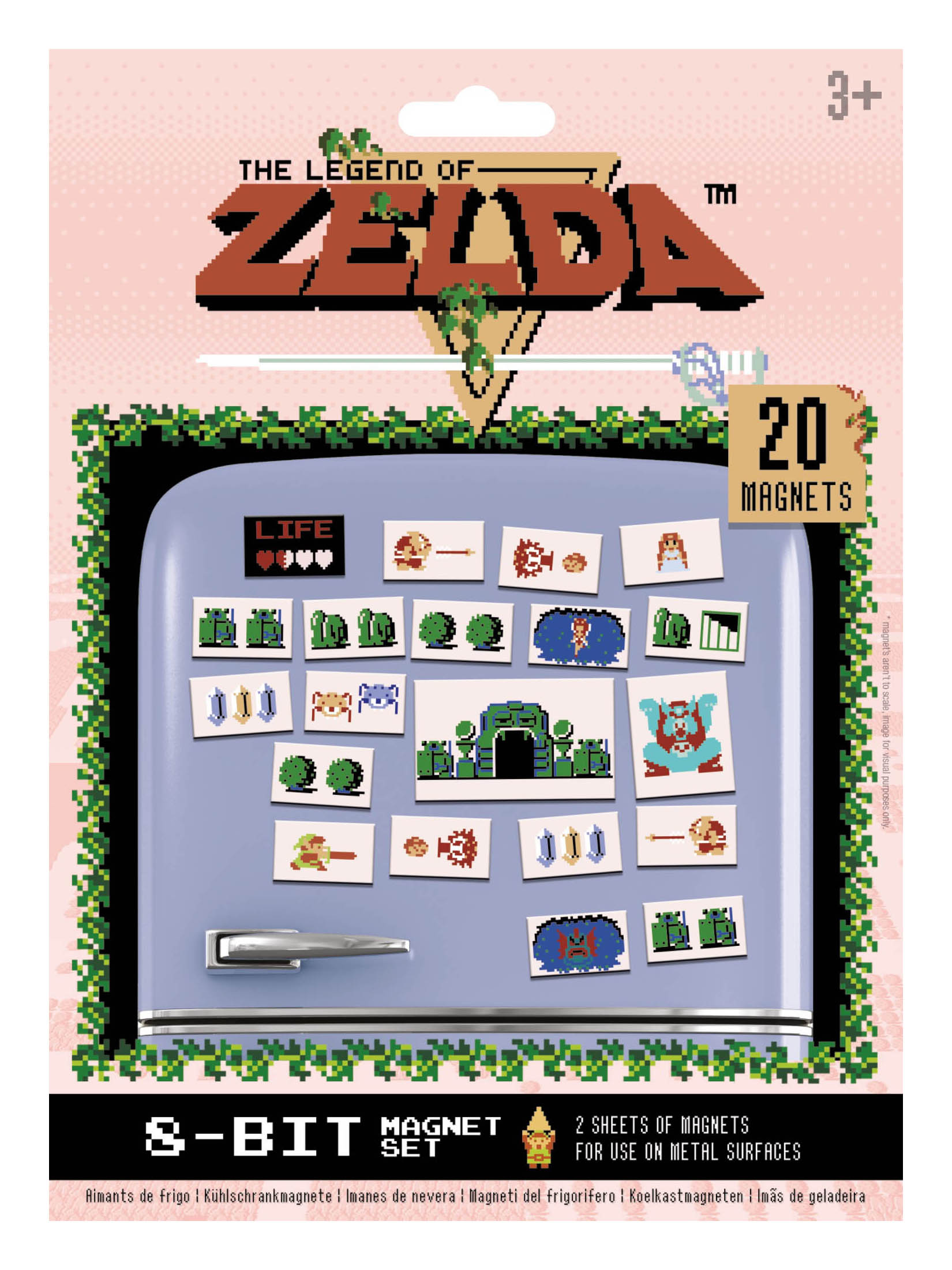 

Набор магнитов Zelda: Retro 20-Pack