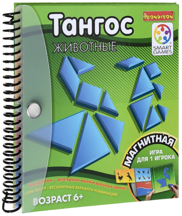 

Магнитная компактная игра для путешествий Тангос Животные