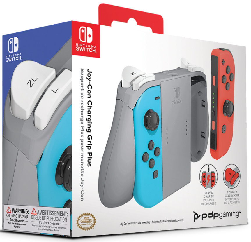 Держатель Joy-Con Charging Grip Plus подзаряжающий для Nintendo Switch