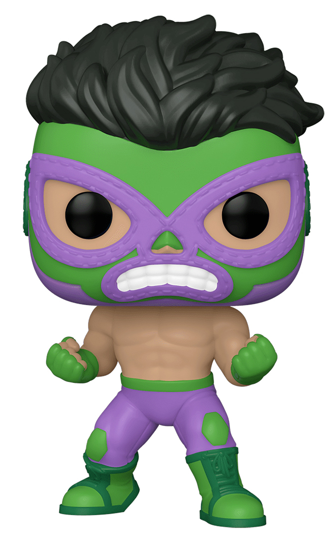 цена Фигурка Funko POP Marvel: Lucha Libre Edition – El Furioso Hulk Bobble-Head (9,5 см)