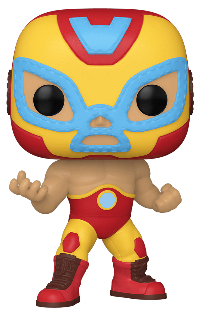 Фигурка Funko POP Marvel: Lucha Libre Edition – El Heroe Invicto Iron Man Bobble-Head (9,5 см) цена и фото