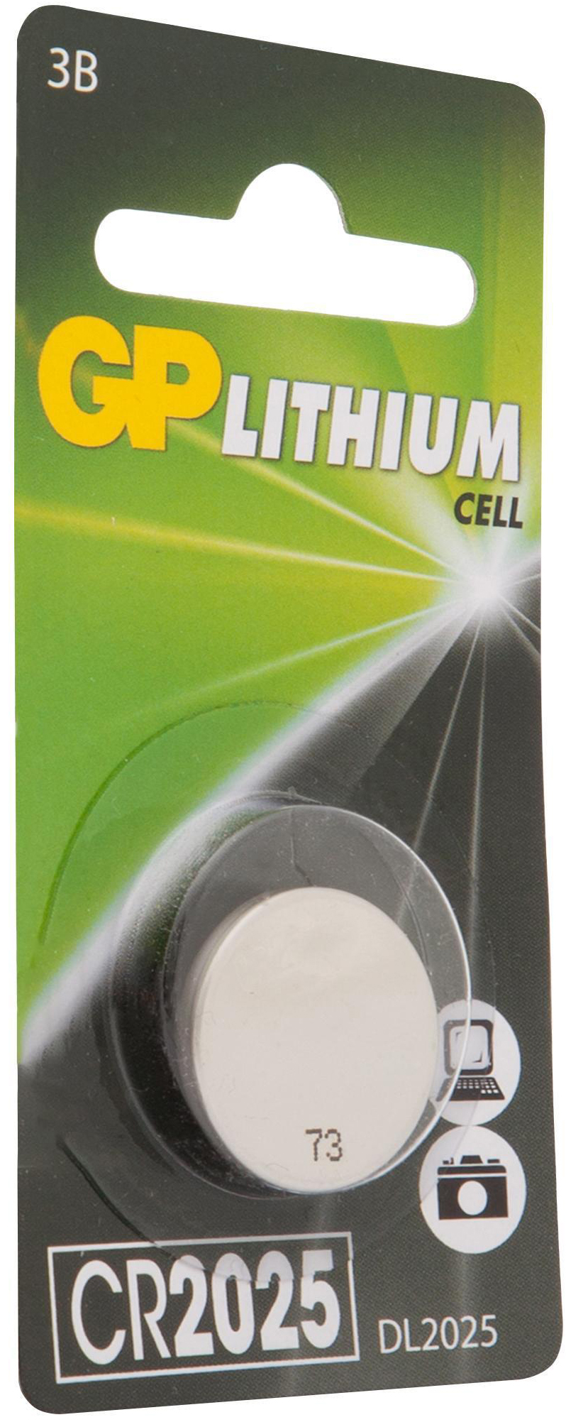 

Литиевая дисковая батарейка GP Lithium CR2025 (Блистер, 1 шт)