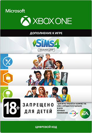 цена The Sims 4: Bundle (Get to Work, Dine Out, Cool Kitchen Stuff). Набор дополнение [Xbox One, Цифровая версия] (Цифровая версия)