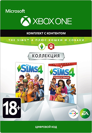 The Sims 4 + Cats and Dogs [Xbox One, Цифровая версия] (Цифровая версия)