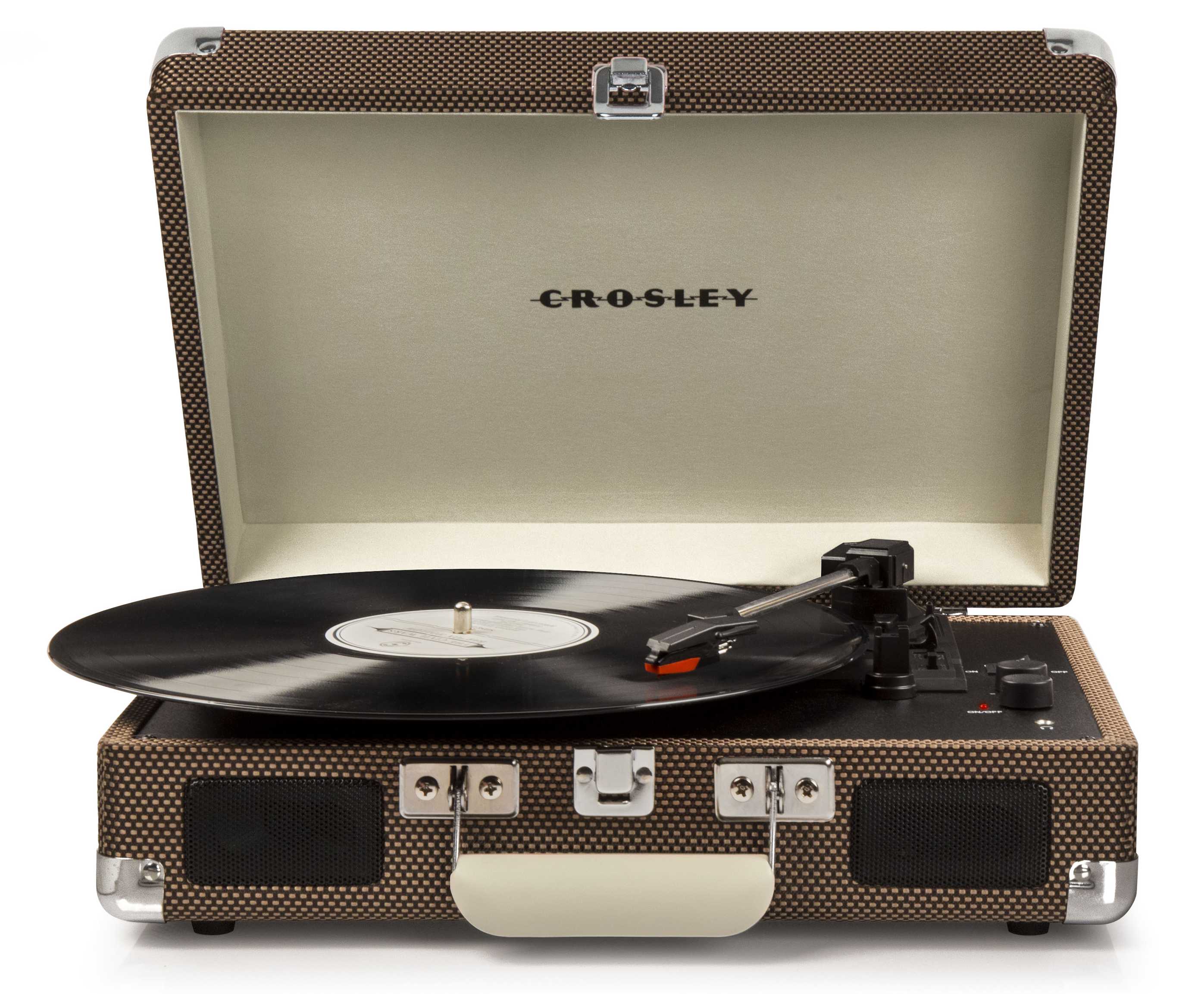 

Виниловый проигрыватель Crosley Cruiser Deluxe Tweed c Bluetooth [CR8005D-TW]
