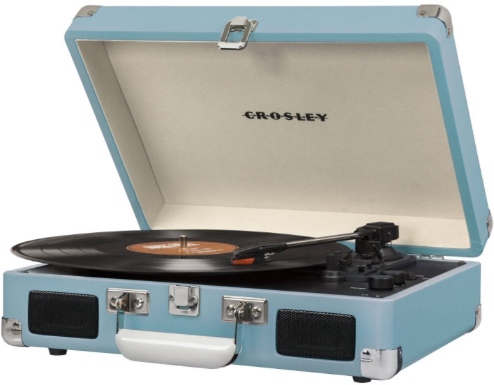 

Виниловый проигрыватель Crosley Cruiser Deluxe Turquoise c Bluetooth [CR8005D-TU]