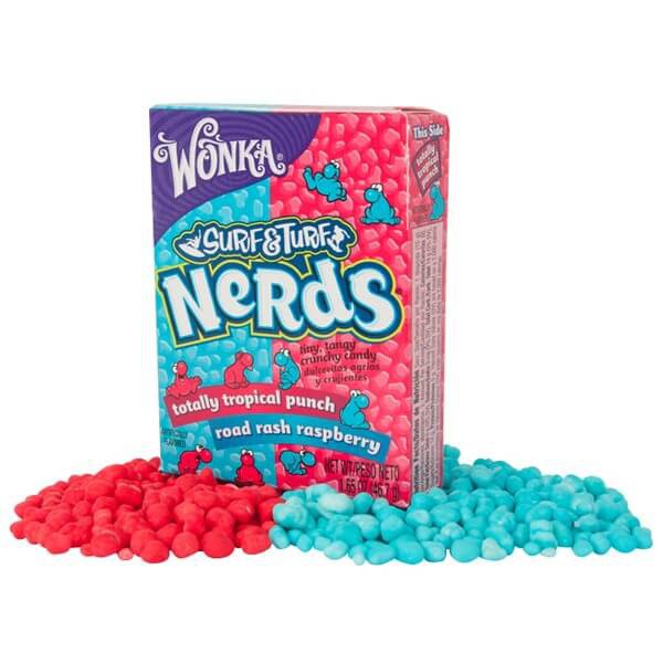 Конфеты Wonka Nerds: Цветные Вкус тропический пунш и малина