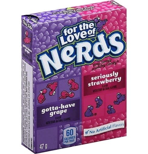 

Конфеты Wonka Nerds: Цветные Вкус виноград и клубника