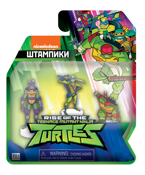 

Фигурка-штамп Teenage Mutant Ninja Turtles (3-Pack) (12 видов) блистер (1шт. в ассортименте)