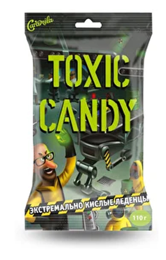 Леденцы Caramila Lollipops: Toxic Candy Ассорти Экстремально кислые