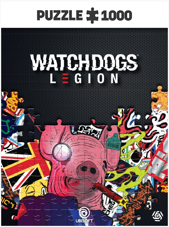 Пазл Watch Dogs Legion: Pig Mask (1000 элементов)