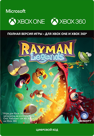 цена Rayman Legends [Xbox 360/Xbox One, Цифровая версия] (Цифровая версия)