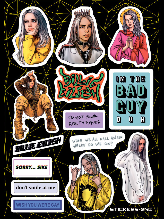 

Стикерпак Billie Eilish