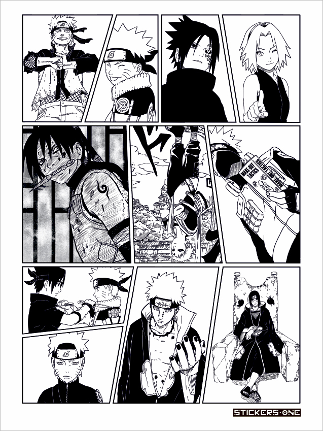 Стикерпак Naruto Manga