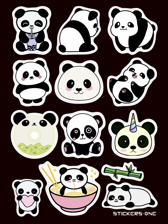 Стикерпак Panda от 1С Интерес