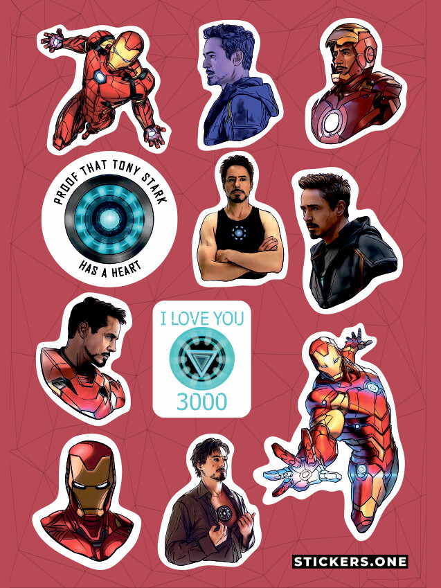 

Стикерпак Tony Stark