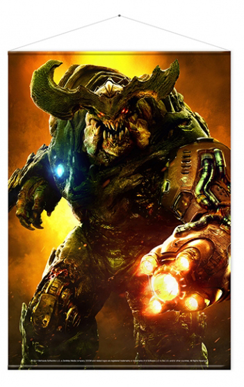 Постер Doom: Cyber Demon Тканевый