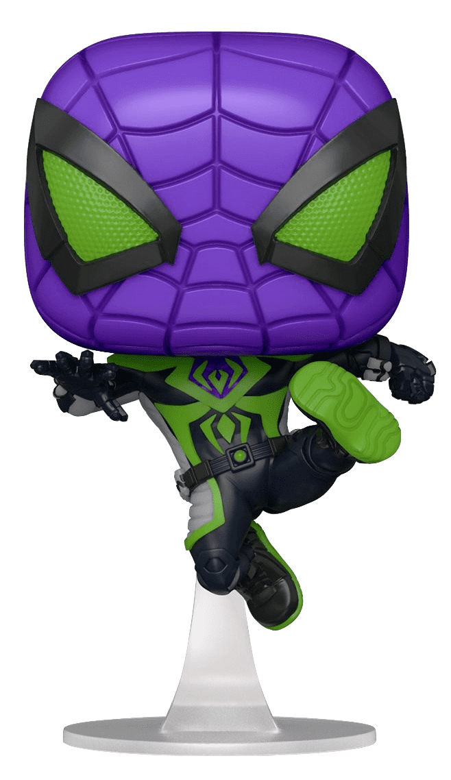 Фигурка Funko POP: Marvel Spider-Man Gamerverse – Miles Morales Purple Reign Bobble-Head (9,5 см)