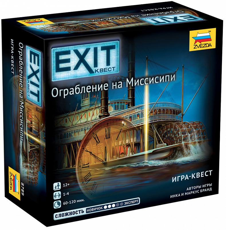 Настольная игра Exit Квест: Ограбление на Миссисипи