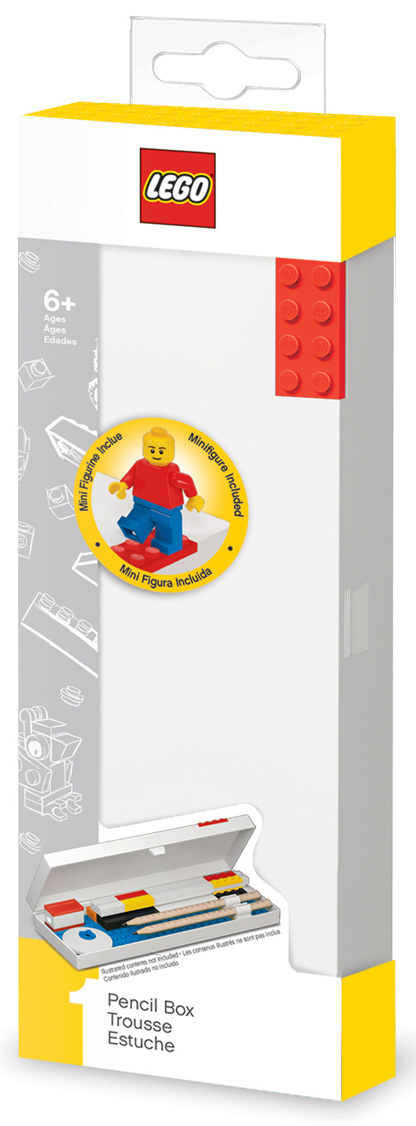 

Пенал LEGO (красный кубик) + минифигурка LEGO: Classic