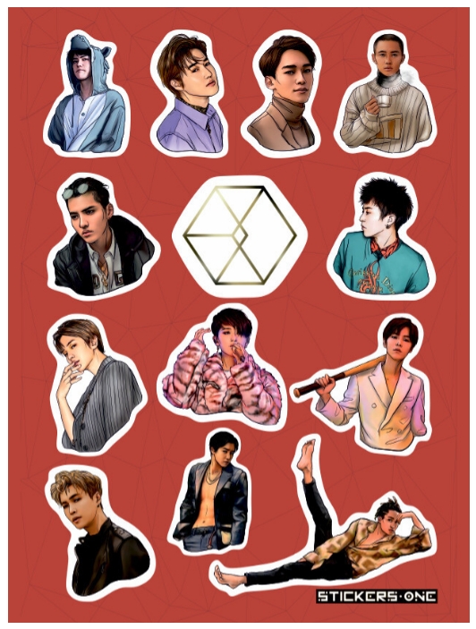 

Стикерпак Exo #2