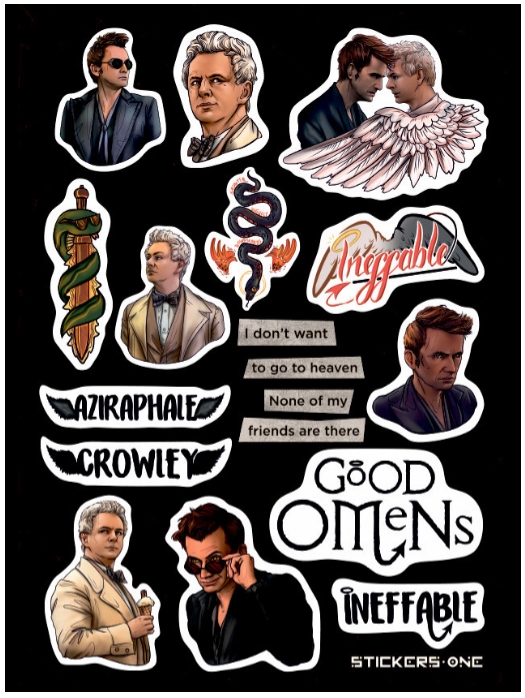 

Стикерпак Good Omens