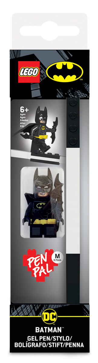 

Ручка LEGO (гелевая) (чёрная) + минифигурка LEGO: DC Comics: Super Heroes – Batman