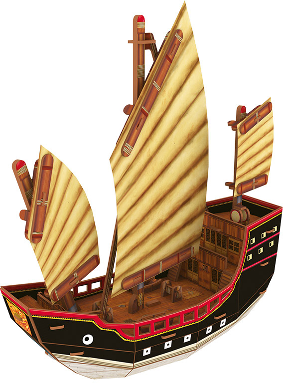 3D-пазл Корабли: Китайский парусник (STH-006)