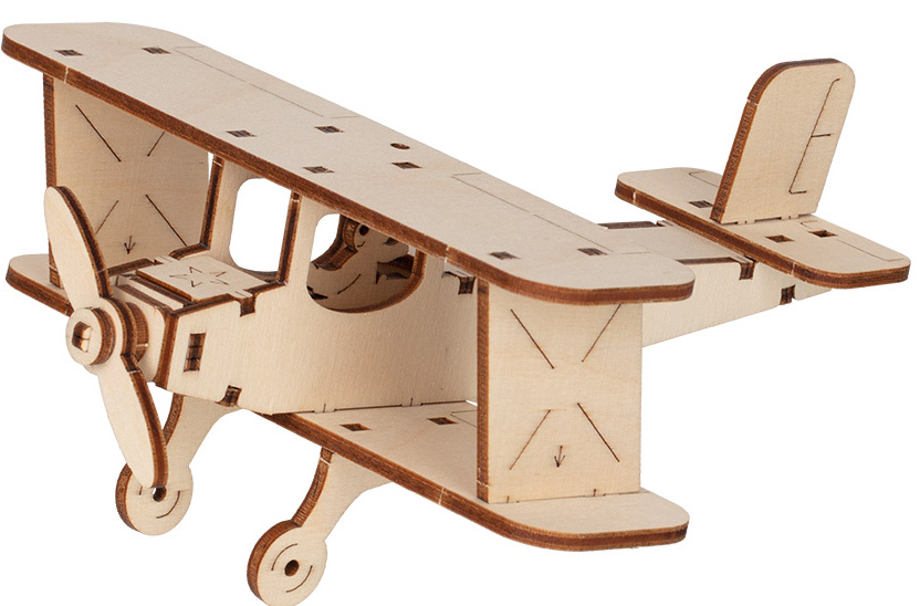Деревянный 3D-пазл Самолёт (TAR-02) деревянный 3d пазл первый самолёт rot 027