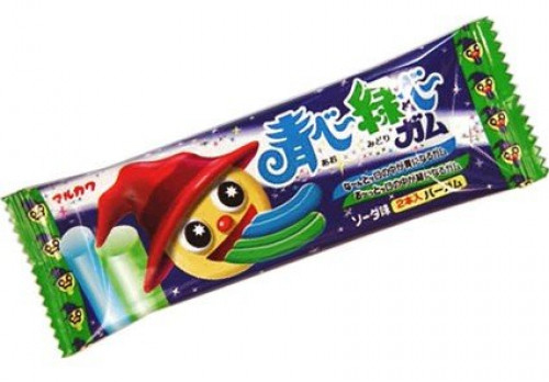 

Жевательная резинка Marukawa Aobe Midoribe Вкус содовой Синий и зелёный язык